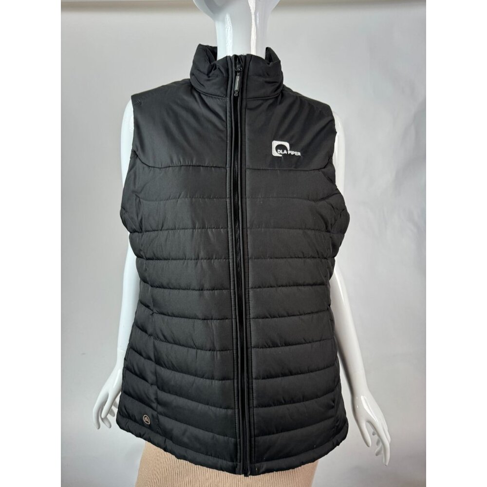 Stormtech Black Puffer Vest Womens M With Zip Closure Lightweight Warm Layering